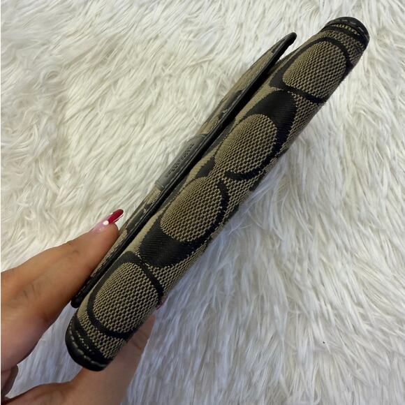 Coach Black Canvas Wallet - Picture 3 of 11